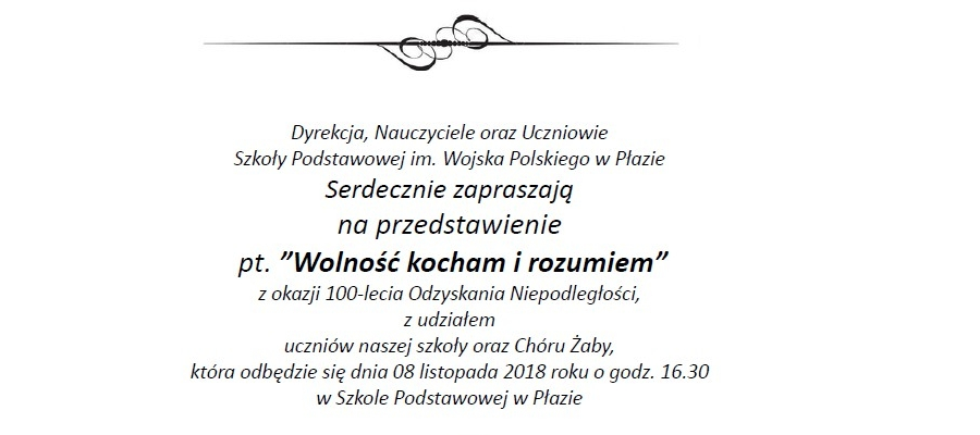 Wolność kocham i rozumiem