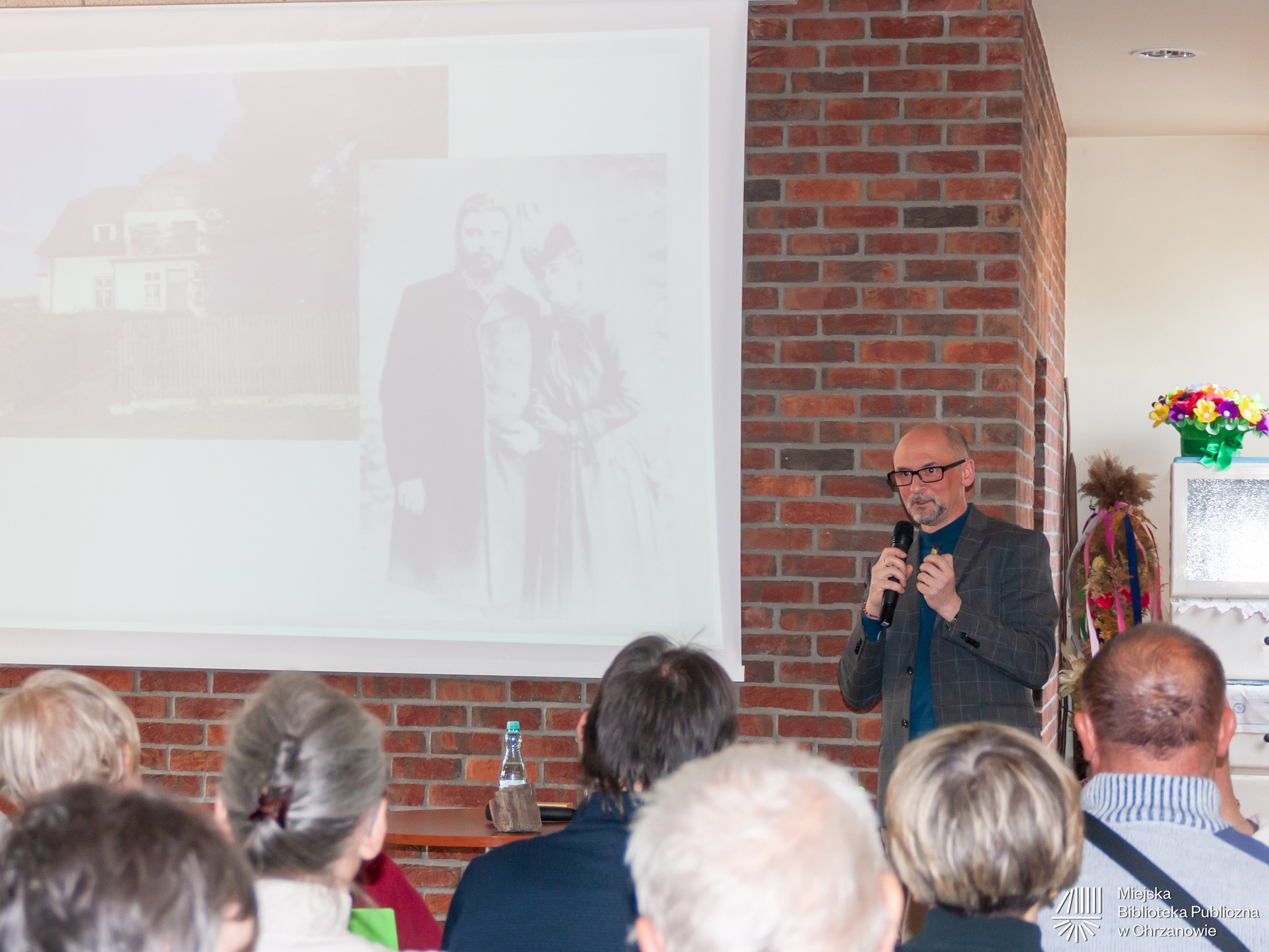 Stanisław Garlicki w Bibliotece w Płazie